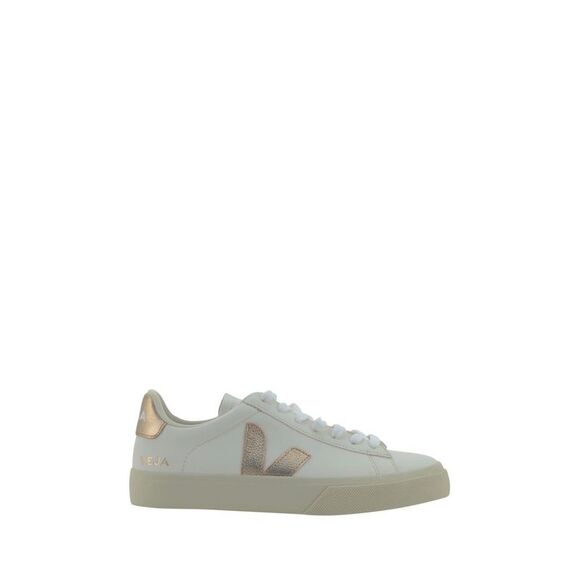Veja White Calf Leather Bos Taurus Low Top Women's Sneakers - Picture 2 of 6